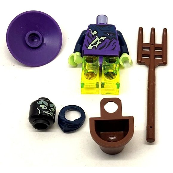 1 3/4" Lego Ghost Warrior Pitch Possession 70734 Ninjago Minifigure (J13) - Picture 6 of 6